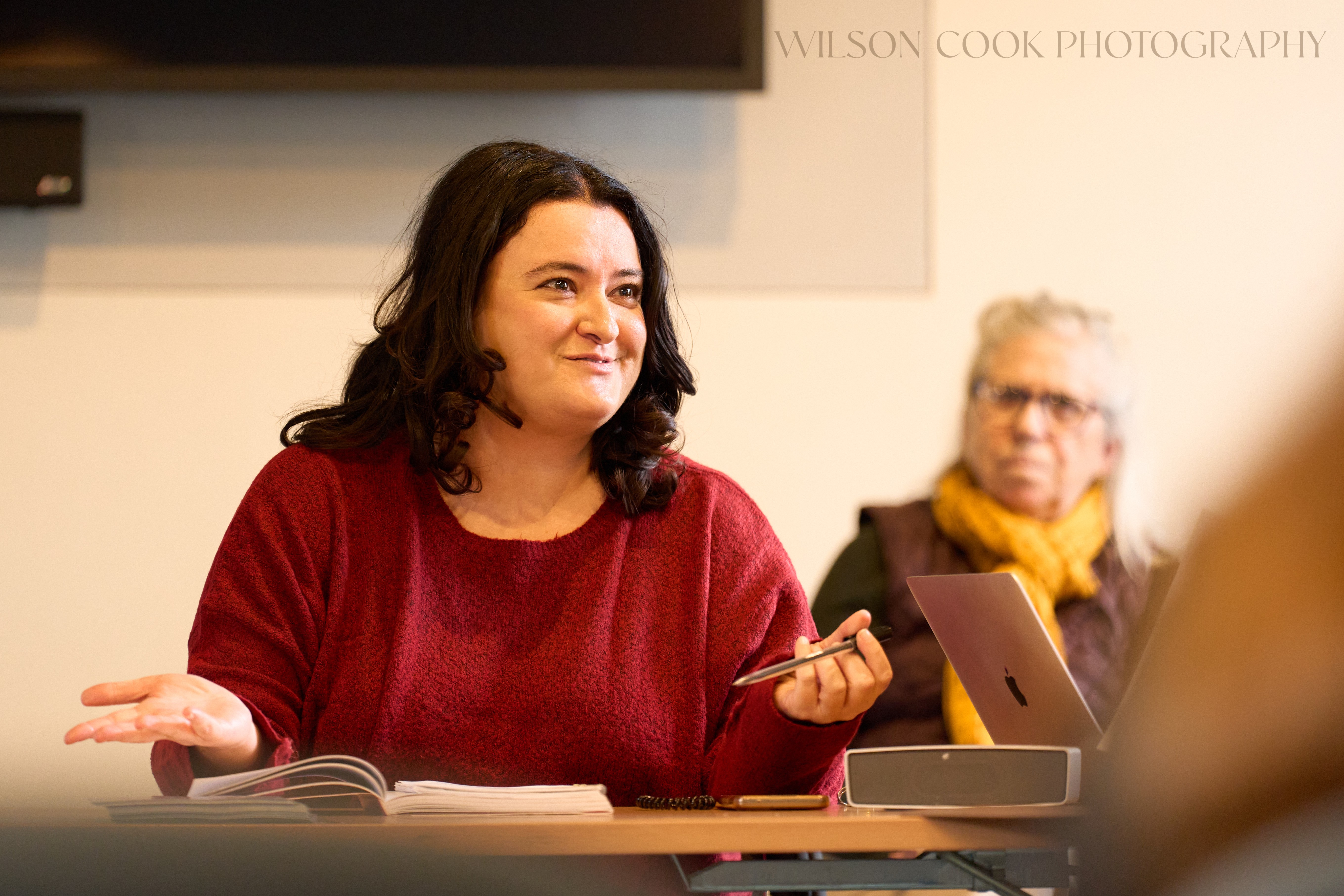 2025.  The director of a theatre piece provides feedback to her actors.